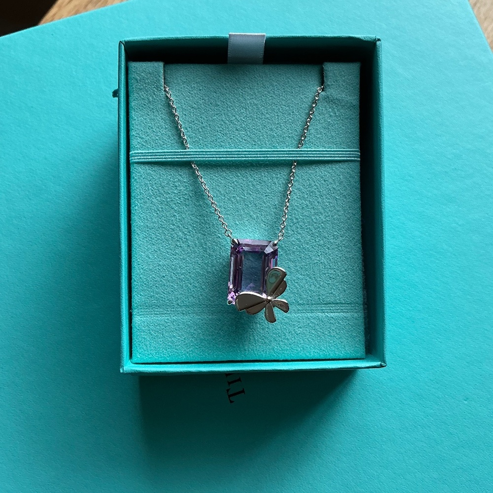 Tiffany & Co. Lovebug Amethyst Butterfly Pendant